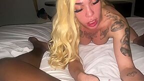 Sexgodpicasso Fucks Chicago Tranny Ashleycreamssss Bareback Reverse Cowgirl