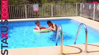 STAXUS :: Pool Cum Romance! TWO HOT TWINKS UNLEASH THEIR PASSION IN THE POOL