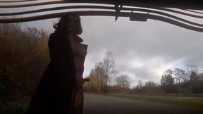 Crossdresser Outdoor Masturbation Adventure