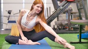 Sweet redhead chick with round ass Jane Rogers nailed from behind