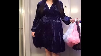 Shopping Stories #77 - A Brand New Short Royal Blue Petticoat &amp_ A New Dress...