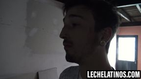 LecheLatinos.com - I kneel to taste Marcs huge boner