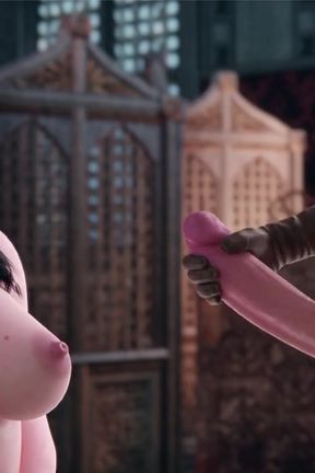 Big Breast Yennefer Gets Sprayed All Over with Futa Cum