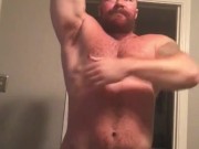 Sexy Big Dick Musclebear Flexing Naked P2 Hot Alpha Bear OnlyfansBeefBeast