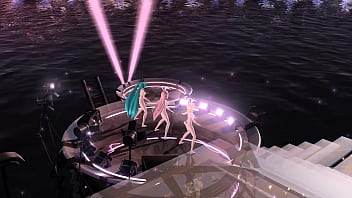 Hatsune Miku, Rin, Luka Pomp and Circumstances Project diva Nude Mod Full Nude Bunny costume