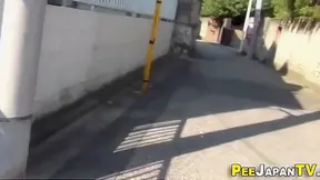 Asian Babe Pees in Public Parking Lot – Wild JAV Moment You Can't Miss!