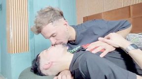 Delicious and intense kisses between two wild lovers - by Marlon Noby and Tony Jones - CLIP 4