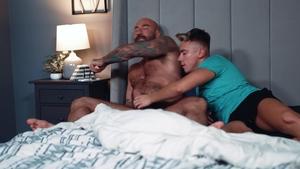Daddy's Boy: Bald Head Stepson Services His Daddy