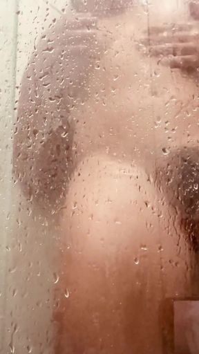 Captivating moment from &quot;MILF Filming Herself Washing Her Hairy Pussy in the Bathroom&quot;
