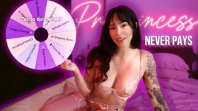 PRINCESS NEVER PAYS; Wheel Spin Monthly Reimbursement Opportunity