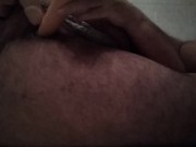 Hairy sissy ass plugged all day get a DP