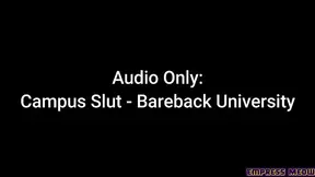 Amateur campus skank takes a bareback pounding