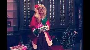 Black Guy with Big Cock Dressed as Santa Claus Fucks a Beautiful Redhead Girl