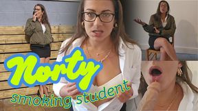 Norty Smoking Student