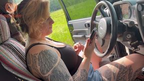 Jeep Creampie with Best Friend's Stepmom