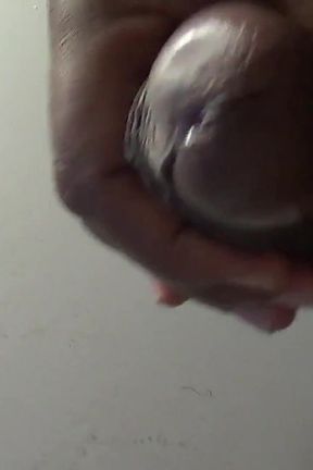 Check Out How This Black Cock Bust a Huge and Creamy Nut on a Table