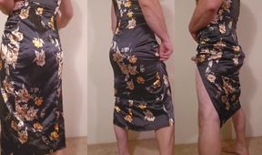 Bubble Butt Fat Guy Struggles in His Tight Dress
