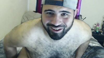 Amateur stepdad is rubbing his pecker on a Teddy Bear