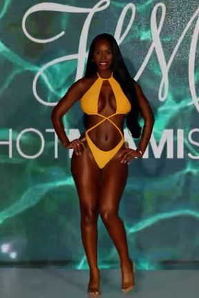 Bikini Model on Runway