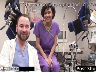 Patient Gets Hitachi Orgasm From Nurse - Jackie Banes