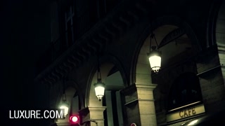 Blonde Chloe Lacourt quickie in ladies room