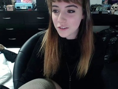 Tattoed Amateur Webcam Girl Hot Dildo Action Masturbation