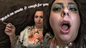 Fantasy BBW Goddess Malory Smokes Slow and Seductive: Up-Close Coughing for Your Ultimate Fetish Fix