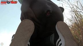 amazing! this twink gets massive anal enema in public - angle 1of3