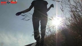 amazing! this twink gets massive anal enema in public - angle 1of3