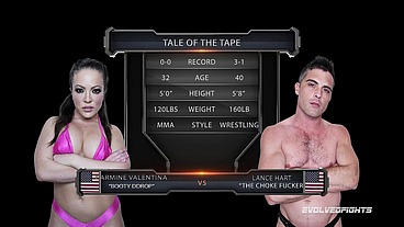 Carmen Valentina vs Lance Hart Mixed Wrestling