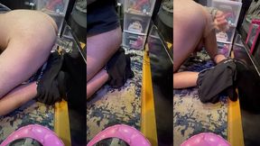 riding my suction dildo like a champ