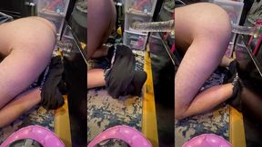 riding my suction dildo like a champ