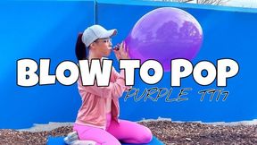 B2P a massive purple balloon at the park