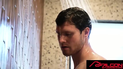 Falcon Studios - Hot JOCK STROKES His Big Uncut Cock In Shower  Bulgaria