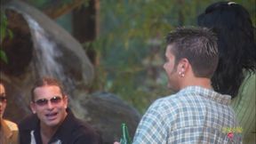 Dude meets a chick and fucks her in an amusement park