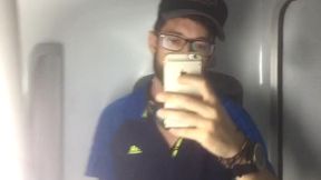 no banheiro do onibus