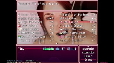 Giantess MILF crushes RPG Maker mansion in 3D