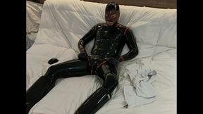 Latex And Rubber Session On Bed