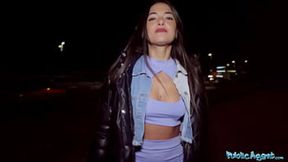 Public agent Nuria Millan gets public blowjob with big dick&#x1F346;