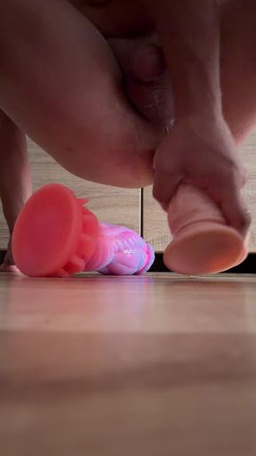 Riding my dragon dildo