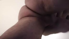 Masturbate ass open view from below