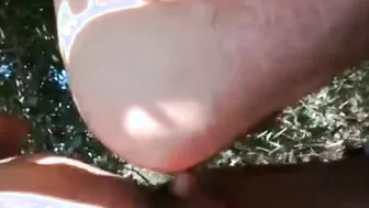 Mature daddies bareback fucking outdoors in the countryside