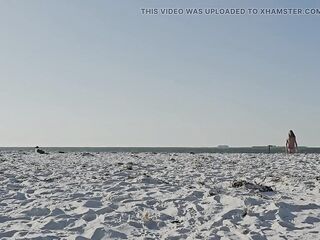 Strolling on the Beach in a sexy bikini