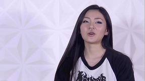 Horny Asian babe Rae Lil Black gets it on alone with a sex toy