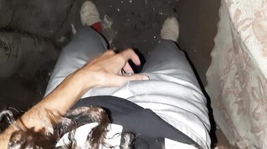 My neighbor and I masturbate together in the barn so that no one sees and cum many times - IkaSmokS