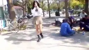 Japanese Exhibitionist Babe Lives Her Wild Porn Fantasy Uncensored!