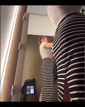 Fingering Tight Pussy in Fitting Room