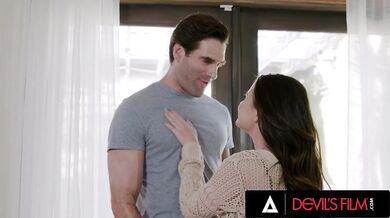 DEVILS FILM - Handyman Plumber Caught His Next Hot Customer Masturbating And Helped Her Out