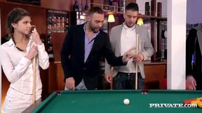 Gina Gerson learns how to take on a bunch of cocks in a gangbang