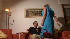 Hot couple watches porn, gets horny and fucks